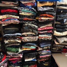 10 Piece Bulk Clothing Bundle Lot Mystery Box Random Used Logo Read Description picture