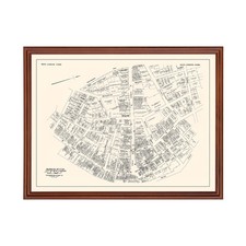 Old Map of New London, CT 1946 - Vintage New London Connecti picture