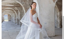 Peter Langer Odelia V1163 Veil NWT Kleinfelds picture