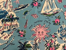 RARE-Lilly Pulitzer Fabric- LILLY'S ROAD TRIP (Florida) 60