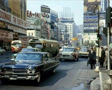 1960 NEW YORK CITY Times Square  Photo  (229-v) picture