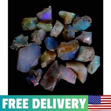 150.17cts 100% Natural Play of Color Ethiopian FIRE Opal Rough LOT Gemstone G... picture