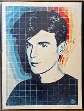 Shepard Fairey David Byrne Overloading the Grid Talking Heads Signed Print /550 picture