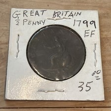 1799 UK GB GREAT BRITAIN HALF PENNY COIN picture
