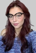 New DSQUARED2 Women's Eyeglasses Frame Oversized Black Cat Eye picture