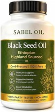 Sabel Ethiopian Black Seed Oil, Cold Pressed Black Seed Oil Capsules, 5% Thymoqu picture