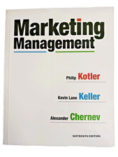 Marketing Management [SIXTEENTH ED.]-Paperback, by Kotler Philip; -9780135887158 picture