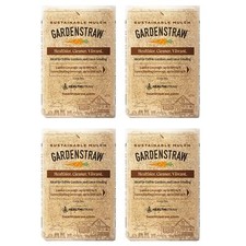 HealthiStraw GardenStraw, All-Natural Garden Straw Mulch, 3 cu ft (4 Pack) picture