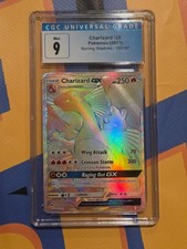 CGC 9 Charizard GX Secret Rare 150/147 Burning Shadows picture