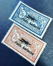 FRANCE 1927 First Issue Airmail Stamp Set MNH Reproduction Stamp sv picture