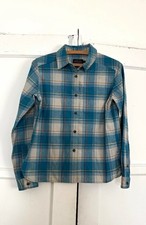 Pendleton Men's Blue Plaid Flannel Long Sleeve Button-Up Shirt Point Collar picture