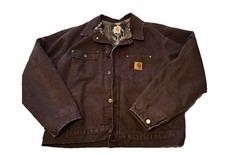Vintage Carhartt Southwest Aztec Blanket Lined Jacket – 90s – Mocha Brown picture