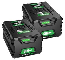 2Pack 60V 6.0Ah Battery Compatible with Greenworks LB60A00 LB60A02 LB60A03 Tools picture