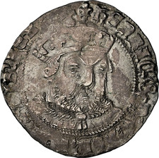 (1547-1551) ENGLAND HENRY VIII POSTHUMOUS ISSUE GROAT (4 PENCE) NGC AU-55 picture