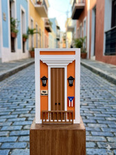 Calle San Justo Old San Juan Puerto Rico Mini House 3D Decor Souvenir Display picture
