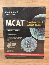 Kaplan MCAT study guide complete 7 book review for MCAT test prep BRAND NEW picture