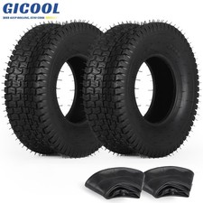 GICOOL 2Pk 13x5.00-6 Lawn Mower Tire & Inner Tube Set, TR-13 Straight Valve Stem picture
