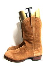 Tecovas The Doc Mens Size 12 D Brown Suede Cowboy Western Boots picture