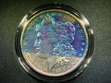 EF+/AU DETAIL KEY 1884-O MORGAN SILVER DOLLAR SCARCE KEY DATE NICELY TONED M2095 picture