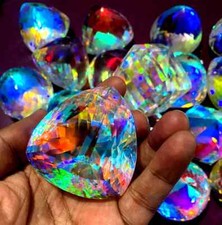 2000 Ct+ Rainbow Color Mix Cut Natural Big Size Mystic Topaz Gemstone Lot A+ picture
