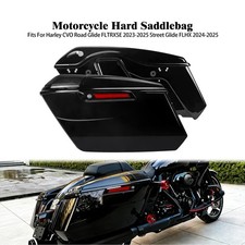 Motorcycle Hard Saddlebags Black For Harley Touring Street Glide FLHX 2024-2025 picture