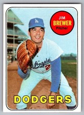 1969 Topps Set-Break #241 Jim Brewer NM-MT OR BETTER *JAYSACE* picture