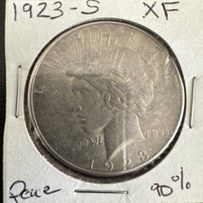 1923-S Peace Dollar 90% Silver XF Details picture