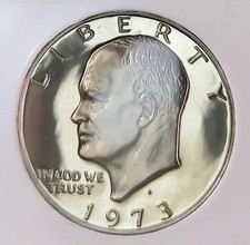 1973-S PROOF Eisenhower Dollar PR70 DCAM  picture