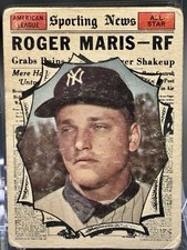 1961 Topps #576 Roger Maris All Star New York Yankees Vintage HOF SP picture