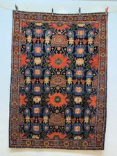 Antique Hand Knotted Rare Collectible Oriental Wool Rug 146x105 Cm picture