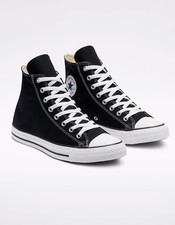 CONVERSE Chuck Taylor All Star Black High Top Shoes Black New Wt  picture