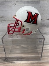 Vintage Miami of Ohio Redhawks NCAA Mini Football Helmet With case picture