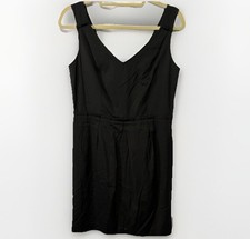 Talbots LBD Dress Black Tuck Pleat V-Neck Detail Size 12 Petite 12P NWT Classic picture