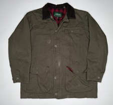 Orvis Classic Barn Coat Field Chore Jacket Plaid Red Flannel Lining | L picture
