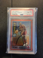 Michael Jordan 1995-96 Topps Finest Mystery #M1 Bulls PSA 8 picture