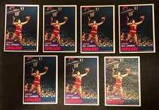(7)x Bill Laimbeer Rookie RC 1981-82 Topps Basketball Trading Cards picture