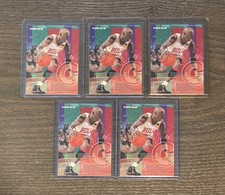 1995-96 Fleer #22 Michael Jordan Lot of 5 - Chicago Bulls HOF Superstar GOAT picture