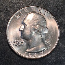 1967 Washington Quarter - Superb Uncirculated - High Quality Scans #Q264 picture