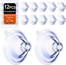 Heavy Duty Suction Cups, Upgraded Double-Layer Design, 12 Pack picture