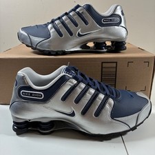 NEW Nike Shox NZ Mens 9.5 Midnight Navy Silver 378341-402 Running Shoes picture