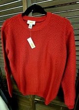 Talbots Women's 💯% Cotton Knit Sweater Small Crew Neck Long Sleeve New  picture