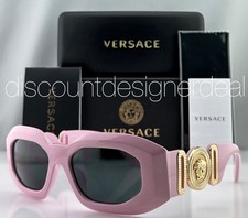 Versace VE4425U 5440/87 Medusa Geometric Sunglasses Pink Frame Gray Lens 53 NEW picture