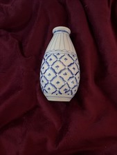 Vintage Blue & White Porcelain Oriental Vase picture