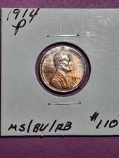 1928-P LINCOLN CENT. MS/ BU/ RB. HIGH RATED . COLLECTORS CHOICE. picture