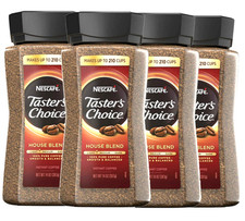 4 Jars Nescafe Taster's Choice Instant Coffee House Blend 14 OZ Each Jar picture