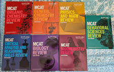 MCAT Prep 10th Tenth Edition Kaplan Books 2025 Full Set PLUS MCAT Quick Sheets picture