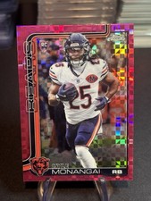 2025 Topps Chrome - Rookies Kyle Monangai #382 Hot Pink X-Fractor (RC) Bears NFL picture