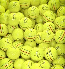 48 Yellow Callaway Chrome Soft Triple Track 5AAAAA+ Golf Balls picture