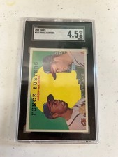 Aaron & Mathews; 1959 Topps - Fence Busters; #212; SGC 4.5; HOF  picture