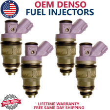 NEW X4 OEM DENSO  23250-76010 Fuel Injectors For 1991-1997 Toyota Previa 2.4L I4 picture